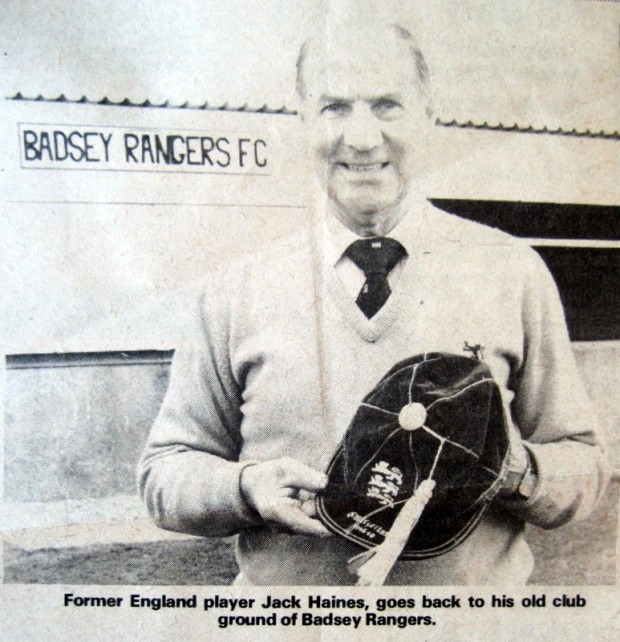 Former England player Jack Haines, goes back to his old club ground of Badsey Rangers.