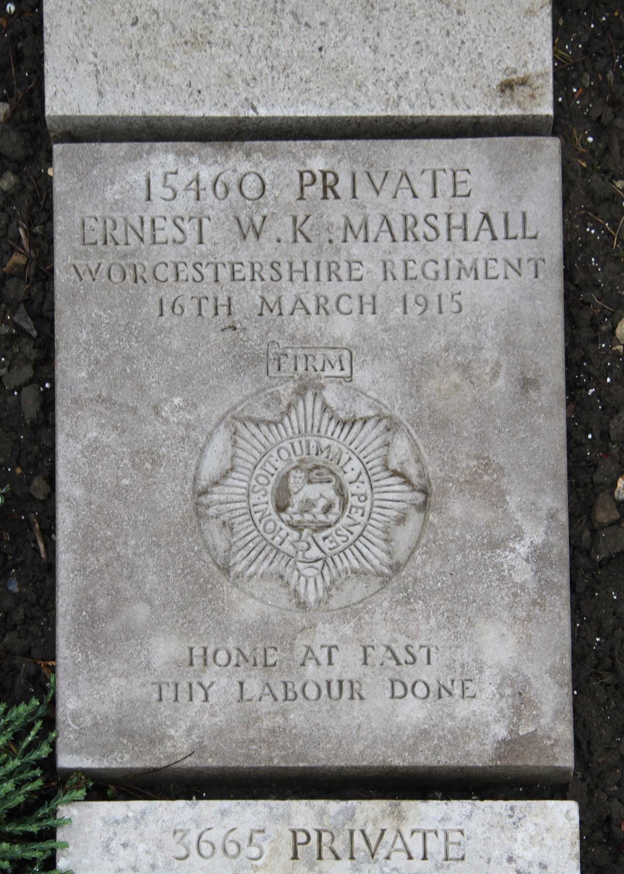 Grave of Ernest Marshall