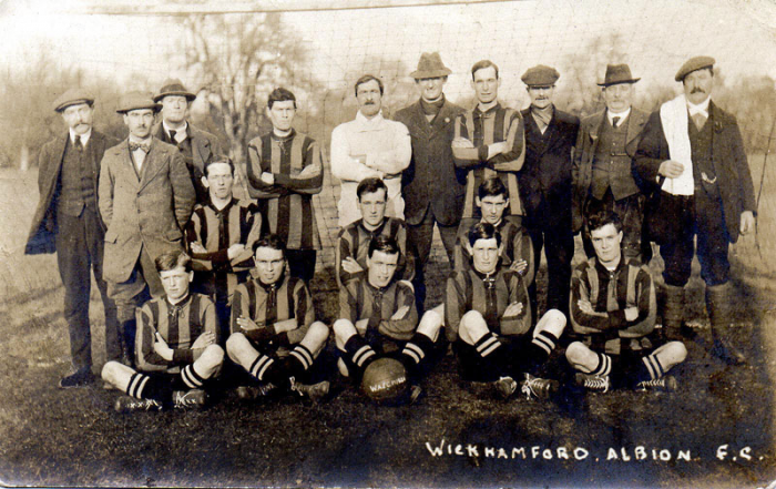 Wickhamford Albion F.C. postcard