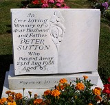 Original headstone for Peter Sutton 1988