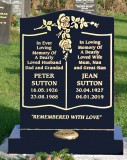 New headstone for Peter & Jean Sutton 2019