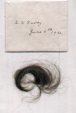 Arthur Savory - 1921 Jun 6, Envelope containing lock of hair belonging to A H Savory