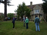 Touring the garden