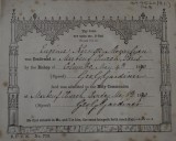 Eugénie’s Confirmation Certificate