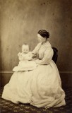 Bessie Sladden with her daughter, Mabel Bessie, c1876