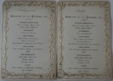 Sladden Wedding Day Menu 