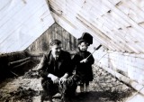 Arthur & Peggy in the greenhouses