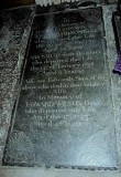 Ledger in front of Altar