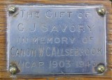 Chrome plaque on Ceremonial Wooden Cross (1)