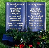 Open book headstone