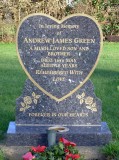 Heart-shaped headstone