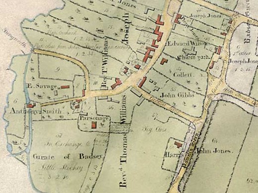 22. Badsey enclosure map 1812