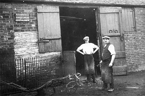 The blacksmith's shop, 1927