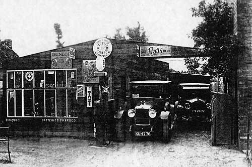 Cyril Bird's garage in the late 1930s