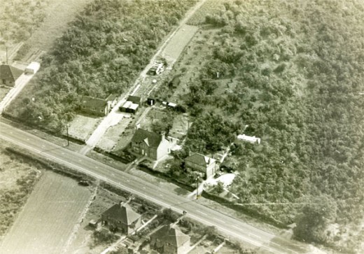 Pitcher's Hill from the air