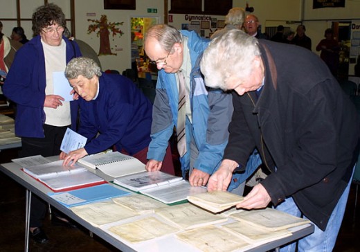 6. Looking at historic documents at the project launch