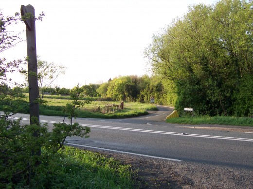 Entrance to Village Street, May 2006.