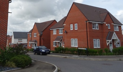 Northern end of Lambourne Close, August 2017