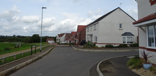 Southern end of Lambourne Close, August 2017