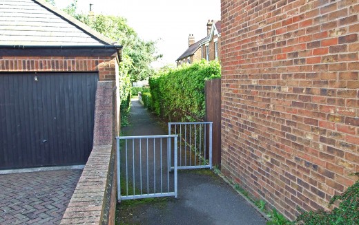 Footpath cutting across The Lankets to Old Post Office Lane - Graham Corbett, May 2008.