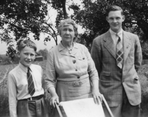 Florence March and her grandsons