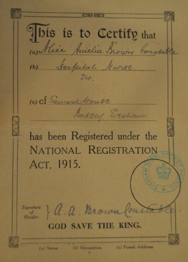 National Registration Card