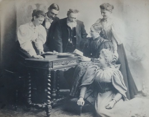 Mary Anna Robinson and family