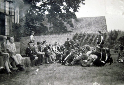 Boy's Brigade at Wickhamford Manor in WW2