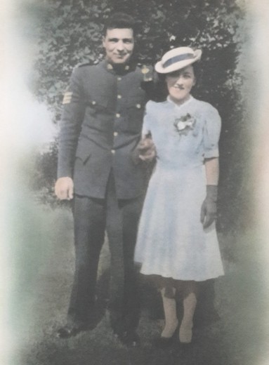 1941 wedding – Geoffrey Davies & Dorothy Jelfs