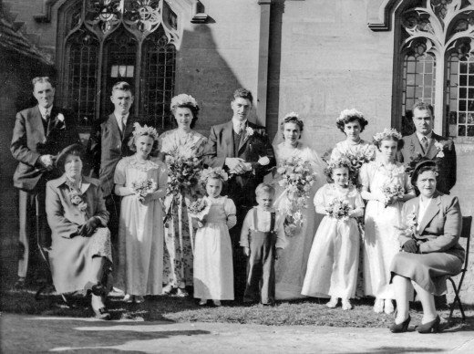 1951 wedding – David Evans & Cynthia Stewart
