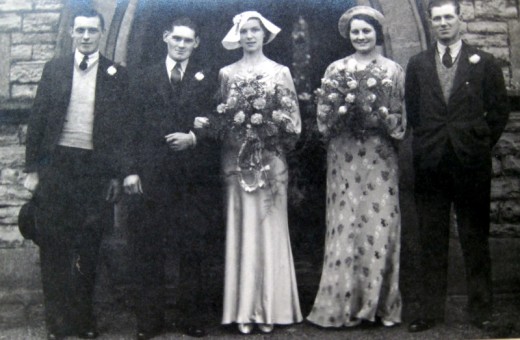 1937 wedding – Albert Harman & Dorothy Bennett
