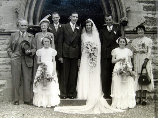 1951 wedding – Peter Byrd & Joyce Heritage