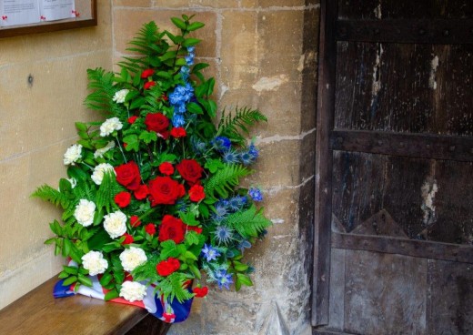Badsey Church floral display