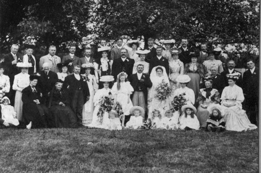 1906 wedding – Edward Johns & Alice Mustoe