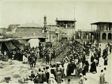 March 1917, British troops entering Baghdad 