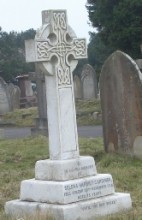 Grave of Selena Harriet Gardiner in Hastings Cemetery.
