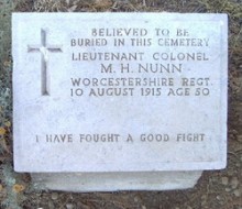 Farm Cemetery memorial, Anzac.